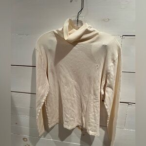 Lauren Ralph Lauren Cream Turtleneck shirt, 100% cotton, classic, EUC, preppy